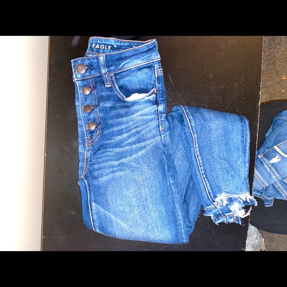American eagle high rise jegging cropped